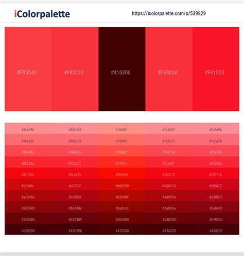 230 Latest Color Schemes With Red Orange Color Tone Combinations
