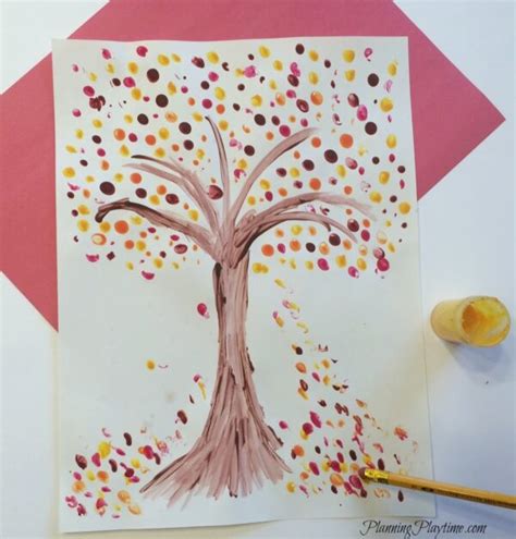 Fall Tree Art Project For Kids Planning Playtime