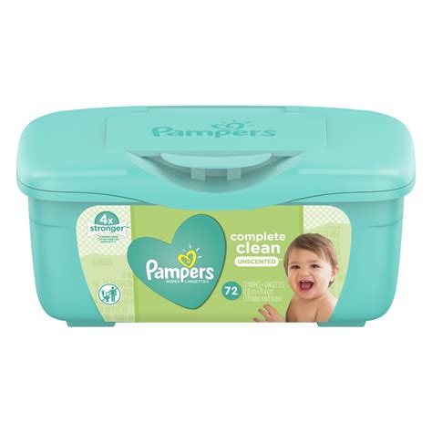 Pampers Complete Clean Unscented Baby Wipes 72 Count