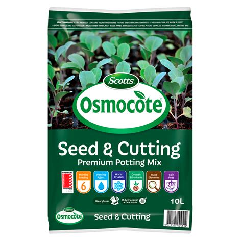 Scotts Osmocote 10l Seed And Cutting Premium Potting Mix Bunnings Australia