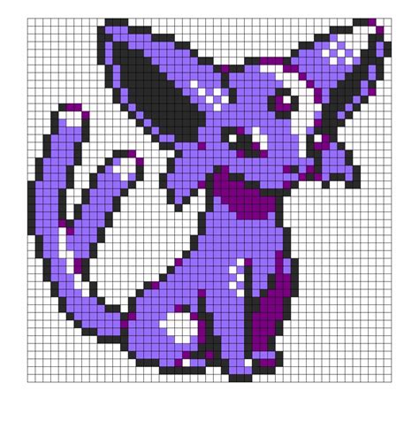 I sorted the pokemon pixels by pokedex number. Espeon Pokemon Sprite Perler Bead Pattern / Bead Sprite - Pokemon Pixel Art | Transparent PNG ...
