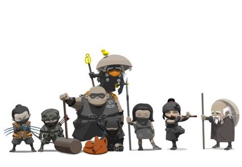 Mini Ninjas Io Interactive Kids Poster Concept Art Characters