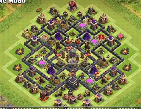 Clan castle centralized level 9 loot protection layout. Top 14+ Best TH9 Dark Elixir Farming Designs 2018 (New ...