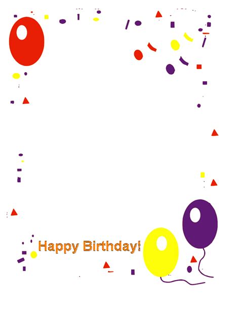 Happy Birthday Border Clip Art At Vector Clip Art Online