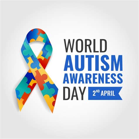 2 April Autism Day 2 April As World Autism Day Color Puzzles Vector