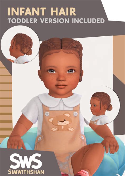 T Infant Hair Mya Toddler Version Included Patreon Sims 4 Mm