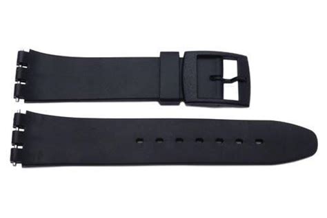 Swatch Replacement Plastic Black 17mm Watch Strap Total Watch Repair