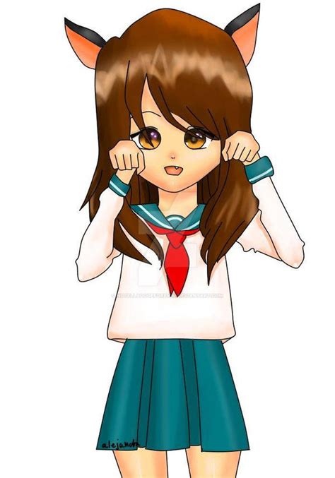 Anime Girl Cat By Nutelladogeforever On Deviantart