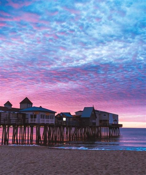 Old Orchard Beach Maine We Love A Cotton Candy Sky💕💙 ↠ ↠ ↠ 📸