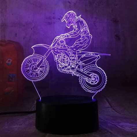 Amroe 2019 3d Extremity Motorcycle Led Cool Boy T Night Light Led
