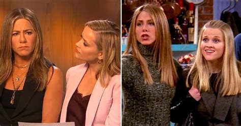 Reese Witherspoon And Jennifer Aniston Recreated Their Iconic Friends Scene
