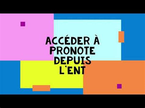 Comment accéder à Pronote depuis l'ENT  YouTube
