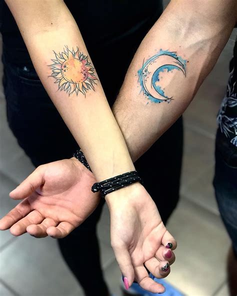 50 Meaningful and Beautiful Sun and Moon Tattoos - KickAss Things | Him