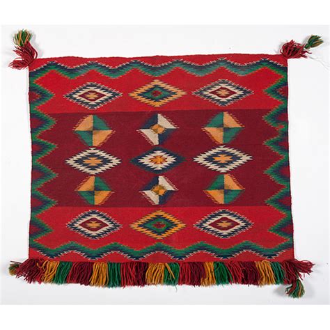 Navajo Germantown Sunday Saddle Blanket Rug Cowans Auction House