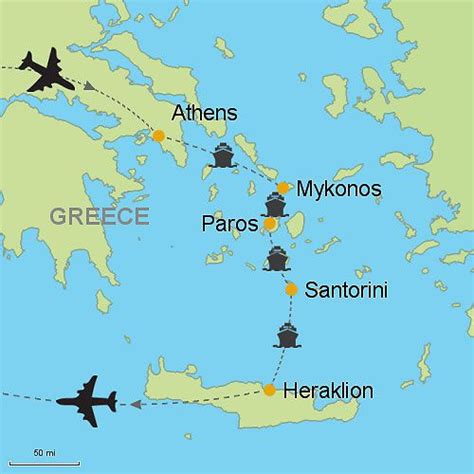 Vacation Package Athens Mykonos Paros Santorini Heraklion By