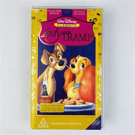 Lady And The Tramp Vhs Walt Disney Classics Limited Release Collectors