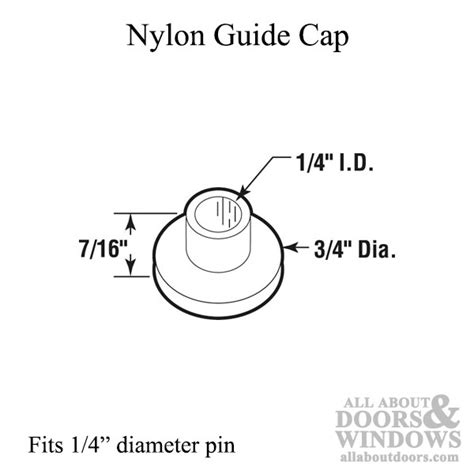 Pin Cap Guide 14 Id Nylon Replacement Each