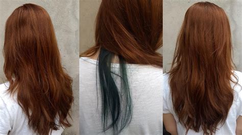 Pintando O Cabelo De Ruivo E Azul Sem Descolorir Youtube