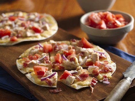 They're perfect for busy nights or for a friday movie night in! Chicken and Bacon Flatbreads - Flour tortillas make an easy flatbread pizza crust! Prebaking ...