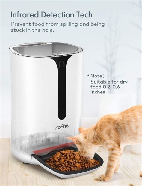 Roffie Automatic Cat Feeder With Timer Schedule Feature 7l Cat Food