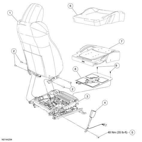 Ford Taurus Service Manual Disassembly And Assembly Seating Body