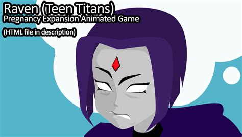 raven teen titans animated pin up by dimpixelanimations