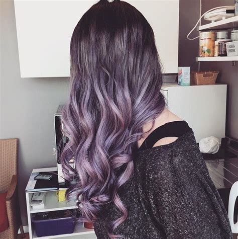 Purple And Grey Hair Ombre Hair Blonde Light Hair Color Purple Grey