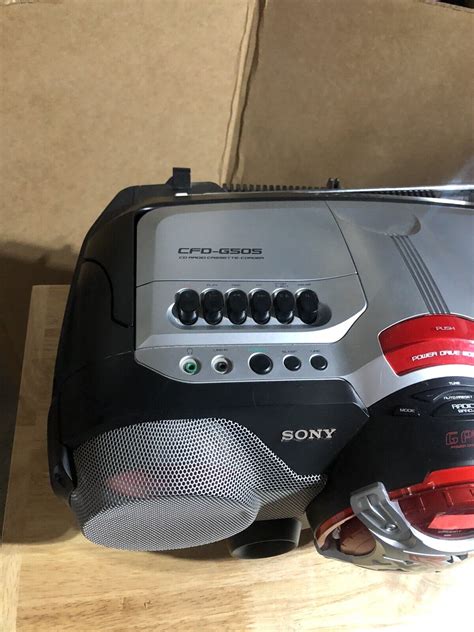 Sony Xplod Cfd G505 Music Boombox Cd Cassette Tape Am Fm Radio No