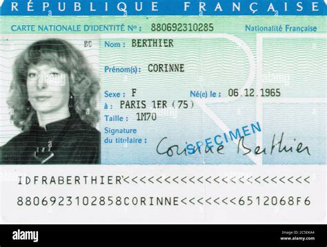 FAC simile de la nouvelle carte d identité française France Photo Hot Sex Picture