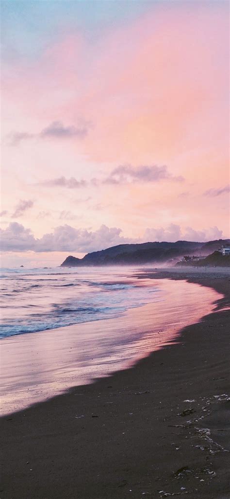 Pink Sunset Iphone Wallpaper Beach Wallpaper Iphone
