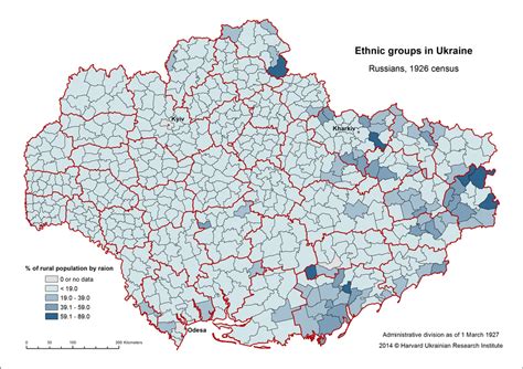 11 Ethnic Groups In Ukraine Russians 1926 Census Mapa Digital