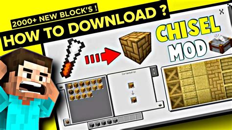 How To Download Chisel Mod In Minecraft Pe In Android Download Chisel