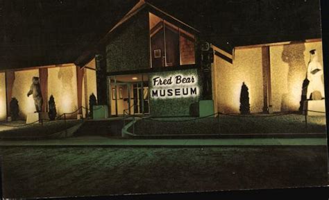 Main Entrance Fred Bear Museum Grayling Mi Postcard