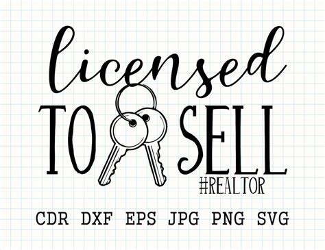Realtor Svg Licensed To Sell Svg Real Estate Agent Svg Etsy