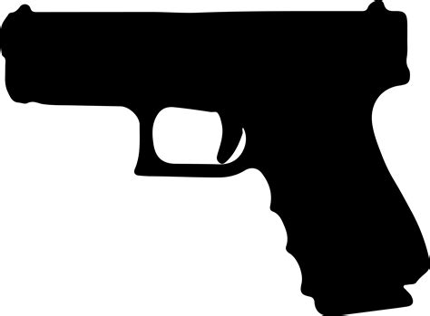 Download Pistol Silhouette Png Download Glock 19 Nra Blue Png Image