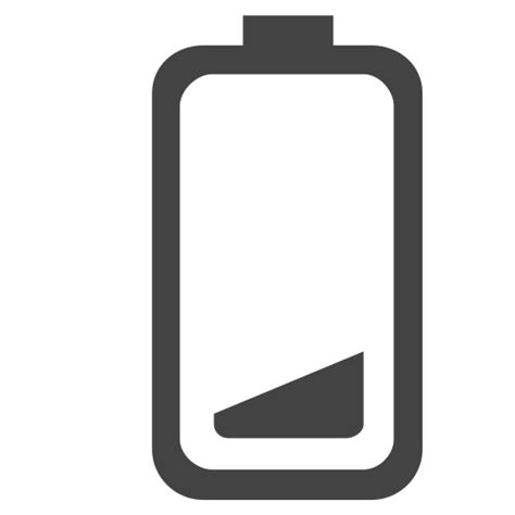 Si Glyph Battery Low Vector Icons Free Download In Svg Png Format