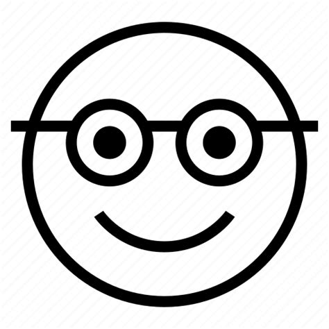 Clever Emoji Emoticon Glasses Nerd Nerdy Spectacle Icon Download On Iconfinder