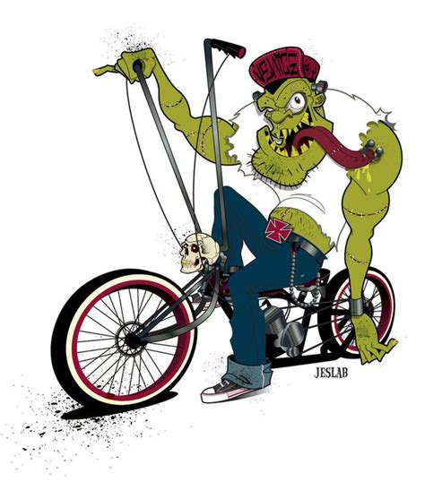 Clipart Of The Zombie Biker Free Image Download