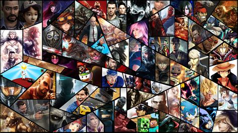 Collage De Videojuegos Populares Todos Los Juegos De Fondo De