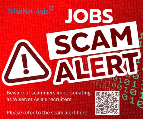 annoucement beware of job scam using wisenet asia brand name recruitment and job agency