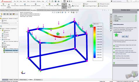 New In Solidworks Simulation 2017 Automatically Update Beam Joints In