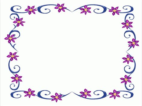 Simple Flower Border Designs For School Projectsgalery Of Home