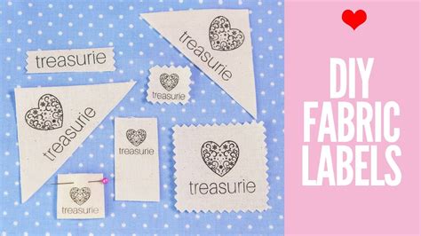 Make Your Own Clothing Labels Diy Fabric Labels Youtube