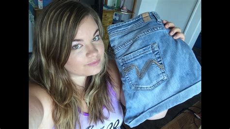 Diy Turn Your Chub Rub Jeans Into Shorts Give Away Youtube