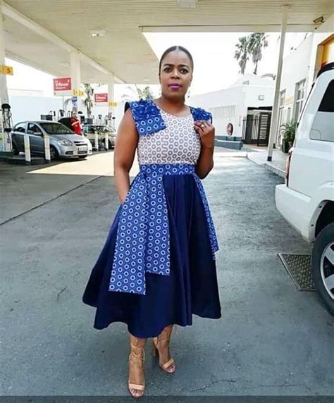25 Amazing Shweshwe Dresses 2020 For South Africa Ladies Seshweshwe