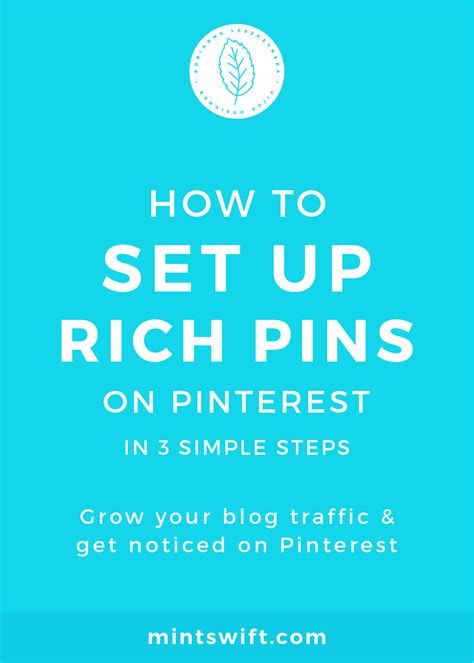 How To Set Up Rich Pins On Pinterest In 3 Simple Steps Grow Your Blog