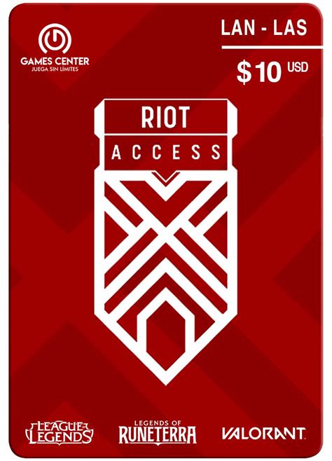 riot access code 10 usd latam games center