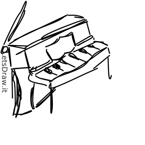 Harpsichord Drawing Free Download On Clipartmag