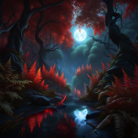 Ghostly Autumn Forest Ai Generated Artwork Nightcafe Creator