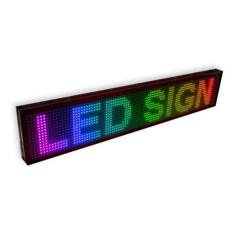 Semi Outdoor 7 Colour Programmable Led Message Sign Evertronics